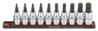 Bitsatz 1/2" TX auf Steckleiste 10-tlg.