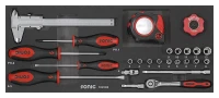 Kombinationssatz 1/4" SFS-XS 25-tlg.