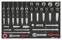Kombinationssatz 3/8" und 1/2" SFS-M 65-tlg.