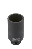 Kraft-Stecknuss 1/2" lang 12-kant 24mm