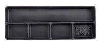 Leere Hartschale zur Aufbewahrung 5 Fächer (145x370x48mm)
