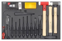 Meißel- und Hammersatz SFS-M 16-tlg.