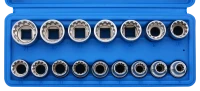 Multiprofil Stecknusssatz 1/2" 16-tlg.