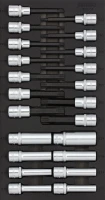 Nuss- und Bitsatz 1/2" 22-tlg.
