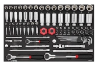 Nusssatz 1/4", 3/8" und 1/2" SFS-M 93-tlg.