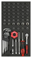 Nusssatz 1/4" 6-kant. SFS-S 61-tlg.