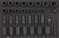 Nusssatz schlagschrauberfest 3/4" SFS-M 33-tlg.