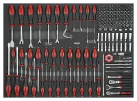 Schraubendreher- und 1/4" Bitsatz SFS-XL 141-tlg.