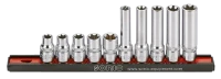 Stecknusssatz 3/8" TX-E auf Steckleiste 10-tlg.