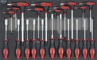 Steckschlüssel und Innensechskantschlüsselsatz SFS-M 21-tlg.
