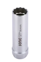 Zündkerzenstecknuss 1/2" 12-kant mit Clip 14mm